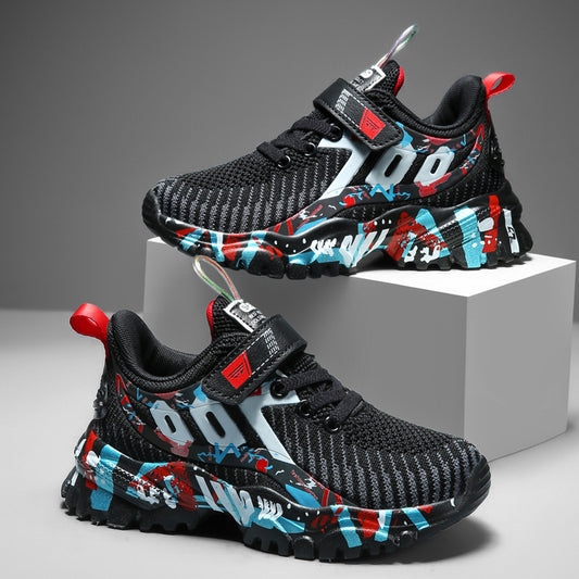 Big Kids Breathable Mesh Kids' Futsal Shoes β Fly Shoe Casual Sports Sneakers