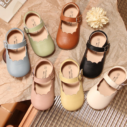 Fly Shoe Baby Mary Jane Shoes – Retro Soft Leather Kids Footwear